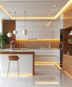 Tủ bếp Laminate là gì? Bảng báo giá tủ bếp Laminate An Cường